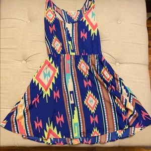 Gianni Bini Razorback Aztec Dress